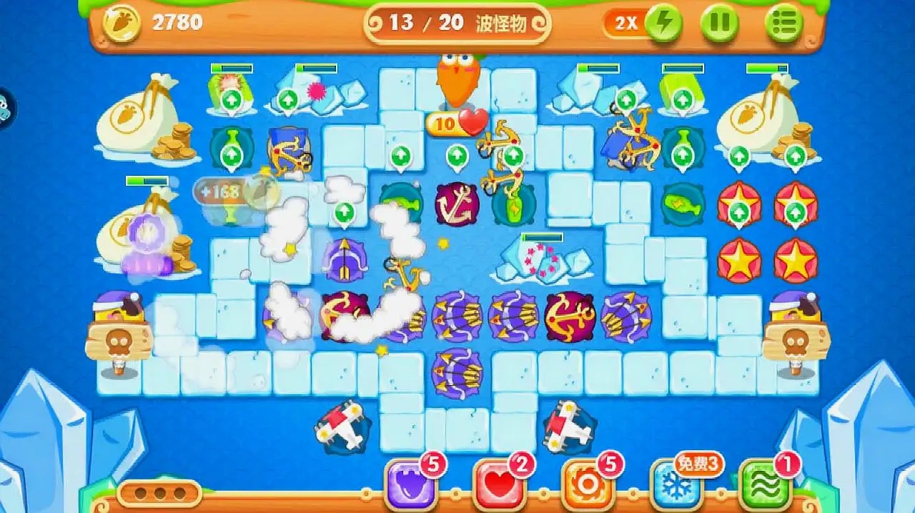 保卫萝卜2第60关如何轻松通关？高手总结全图解答助你过关！