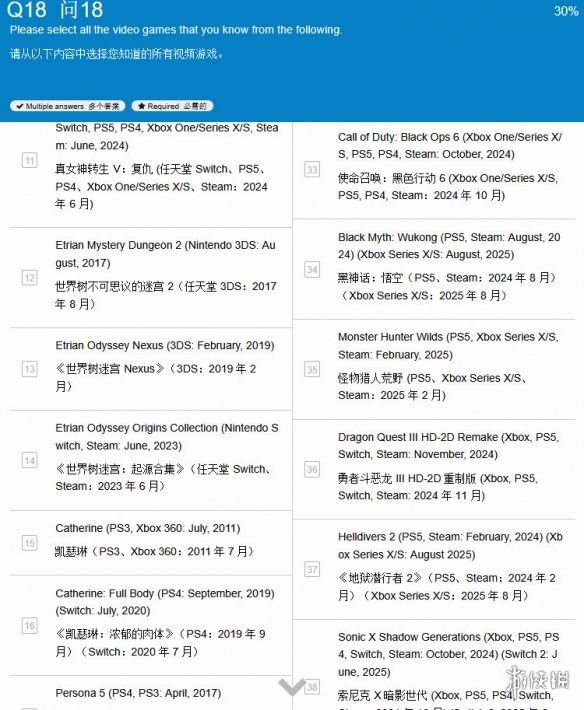 关于未来游戏蓝图的调研：Atlus希望了解玩家心中的理想作品形态