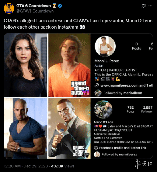 关于最为合理的猜测！《GTA6》的女主角或许是GTA4中角色的后裔！

