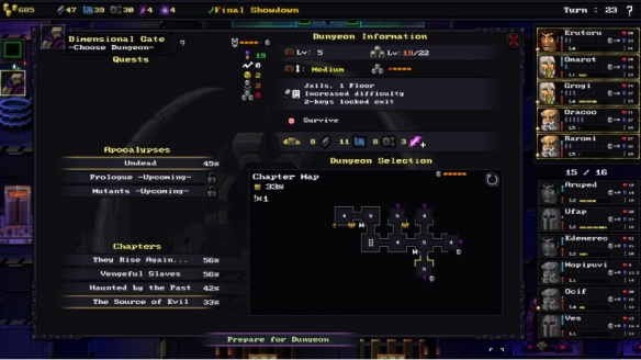 像素风格的暗黑地牢结合永恒之塔元素？《逃离疯狂帝国》提供先行体验