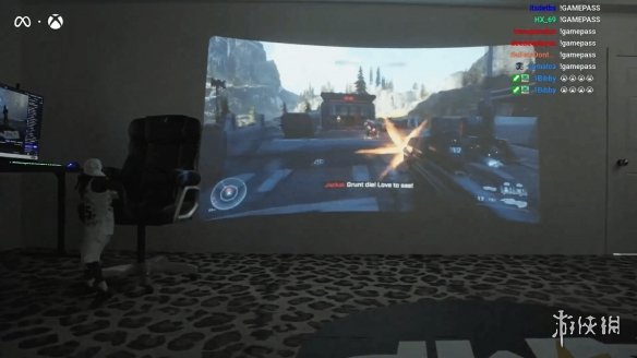 次元跨越？主播试玩《光环》引发轰动：斯巴达战士冲破屏障现身