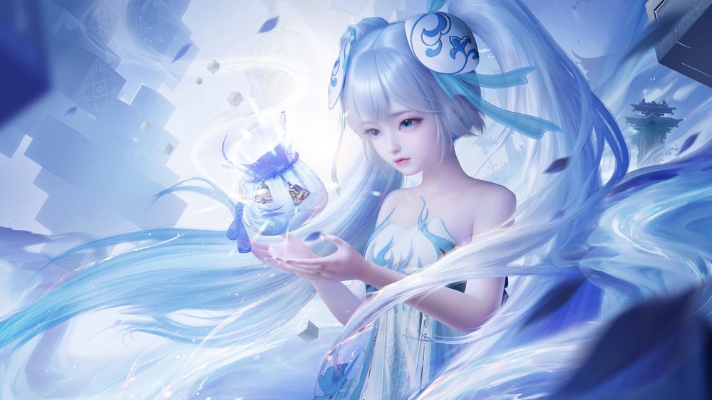 《梦幻新诛仙》手游携手青花瓷非遗打造的全新版本「青花铸战甲」今日震撼上线！