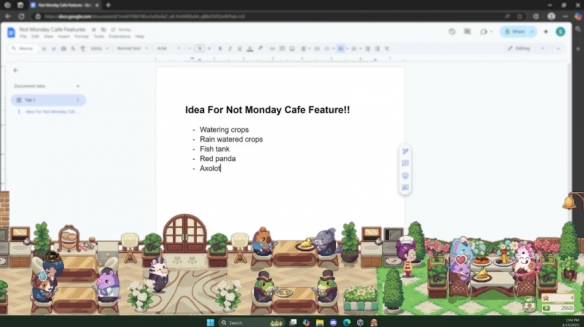 萌趣放置类游戏《遗忘周一咖啡馆》现已开启试玩，支持直播弹幕互动体验！