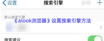 alook如何集成自定义搜索引擎—alook添加搜索引擎的详细操作指南