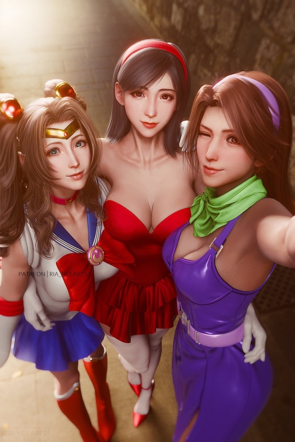 《最终幻想7》三维精美图片欣赏：极具魅力的视觉冲击_柔嫩Q弹，令人心动！