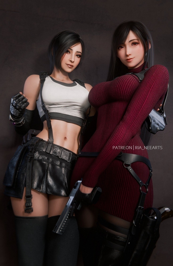 《最终幻想7》三维精美图片欣赏：极具魅力的视觉冲击_柔嫩Q弹，令人心动！