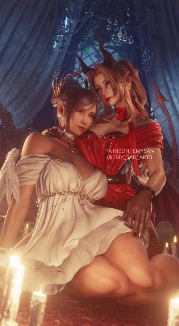 《最终幻想7》三维精美图片欣赏：极具魅力的视觉冲击_柔嫩Q弹，令人心动！