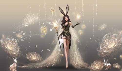 新兔报道_喜迎新春_《魔域手游》兔年兽原画首次曝光！