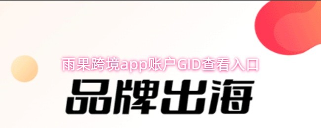 雨果跨境应用程序中查找GID的入口途径
雨果跨境应用程序中查找GID的入口途径