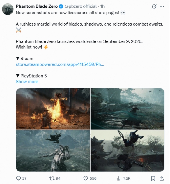 《影之刃零》最新曝光的游戏截图发布：动作犀利迅猛，腾空斩杀！ 
