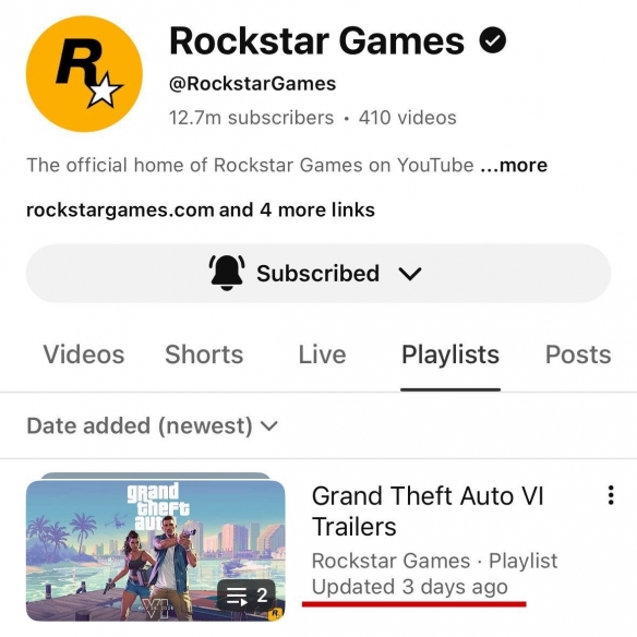 即将迎来第三支预告？R星意外更新了《GTA6》的专属播放列表