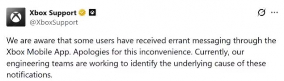 近日，微软Xbox移动端应用发生突发故障，意外向众多用户推送内部AI测试通知