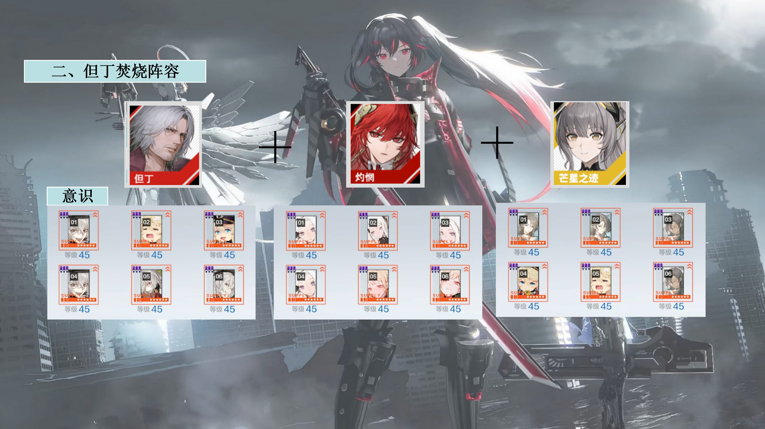 《战双帕弥什》中关于但丁阵容的详细布局建议