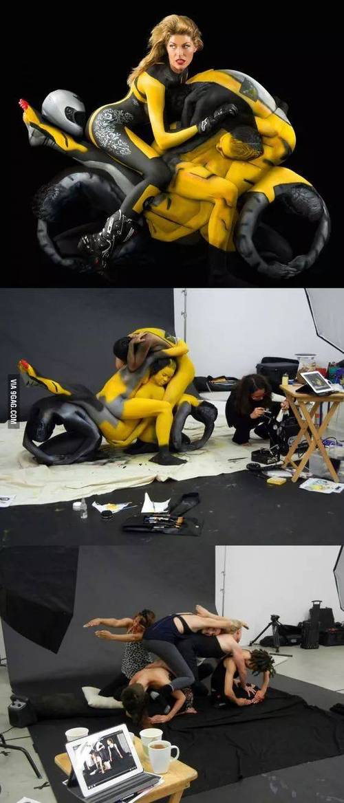 日本大胆人体艺术