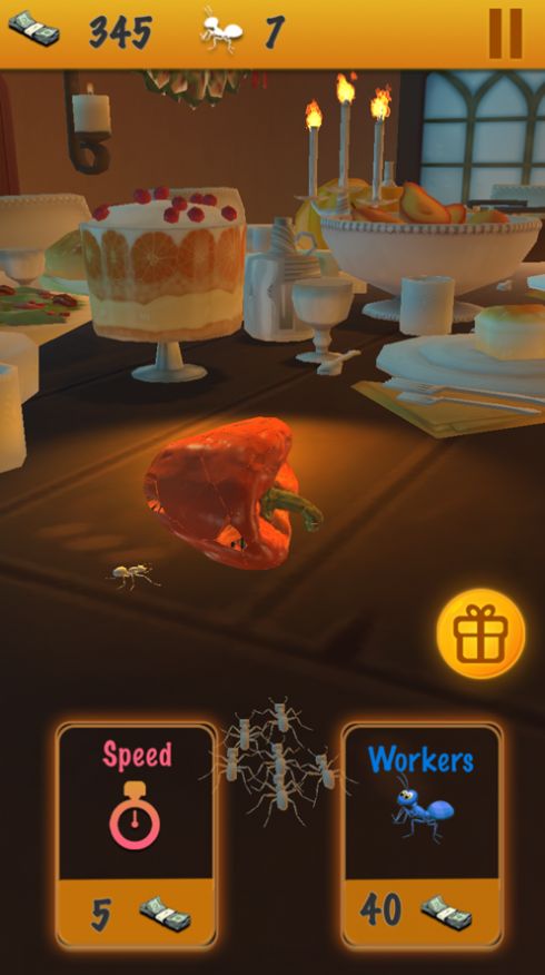 空闲厨房蚂蚁模拟器