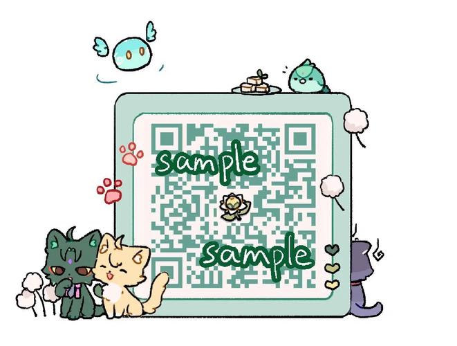 小可爱二维码卡哇伊