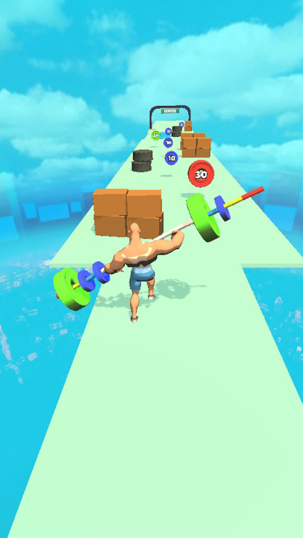 举起杠铃就跑抖音小游戏