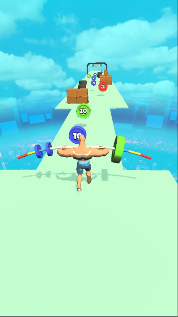 举起杠铃就跑抖音小游戏